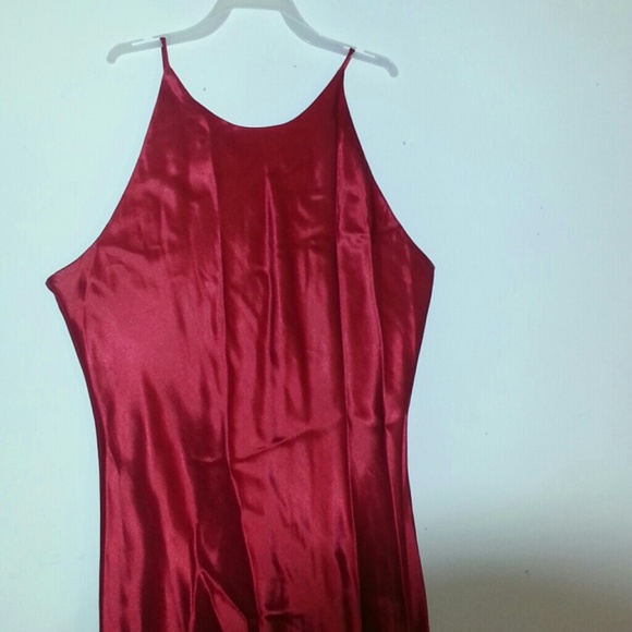 Silk red, 90's inspired Chinese dress