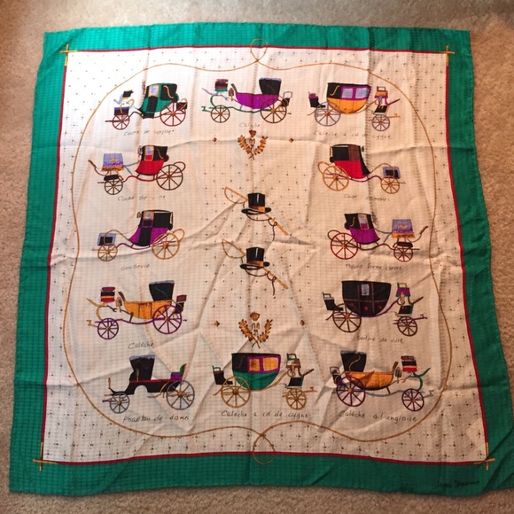 Accessories - Vintage Jerri Sherman Silk Scarf