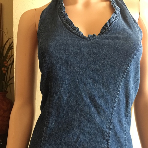 Adorable Jean Halter Top