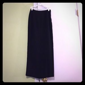 Cache Zip-Slit Maxi Skirt