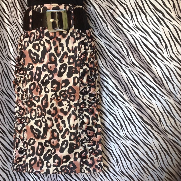 Leopard Print Pencil Skirts