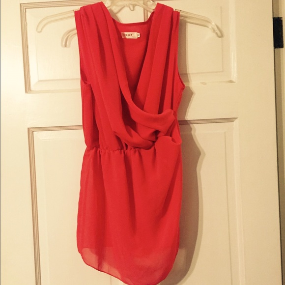 Coral Blouse