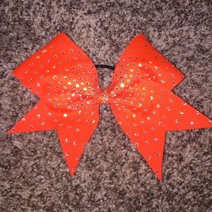 neon orange Bow
