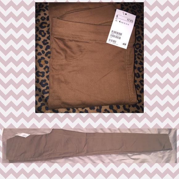 Brown Skinny Leg Pants