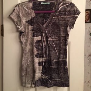 Purple and grey with rhinestones top