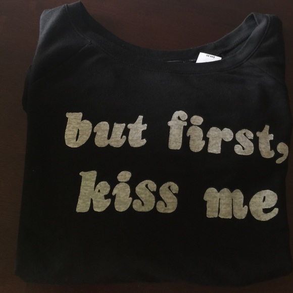 Pac Sun But First Kiss Me Top