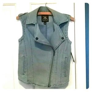 Kardashian Kollection Denim Vest