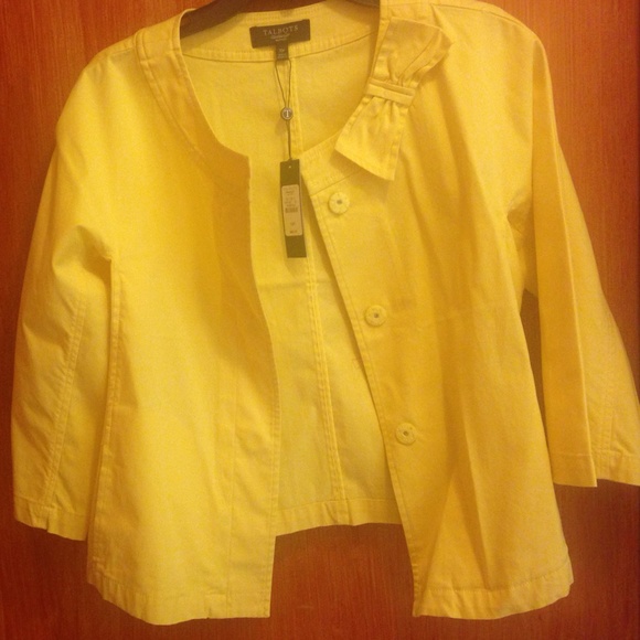 Talbots - yellow jacket - size 10 - NEW - Picture 2 of 4