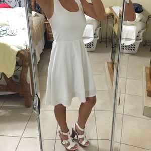 White flowy dress