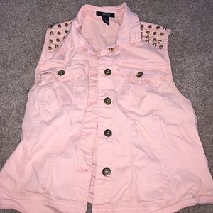 Spiked Jean vest