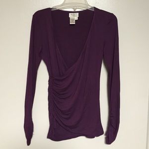 Long sleeve purple top