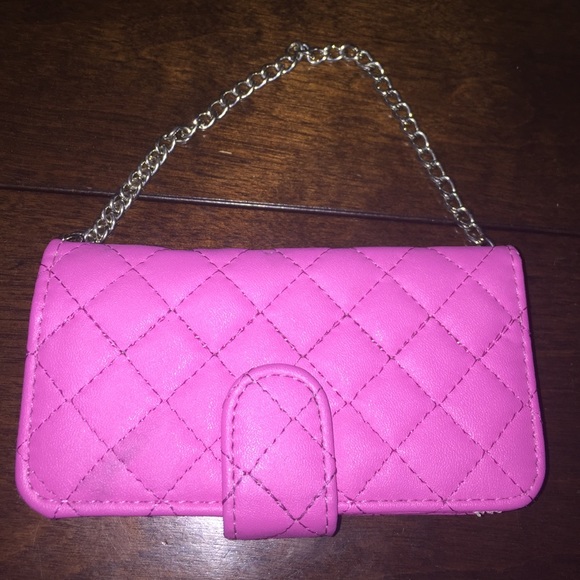 iPhone 5c Hot Pink Wallet Case