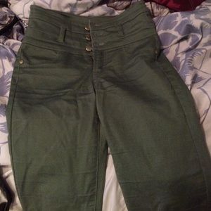 Olive colored pants
