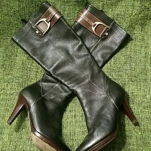 Tall heeled boots