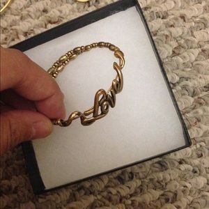 Alex and Ani Gold Love Wrap