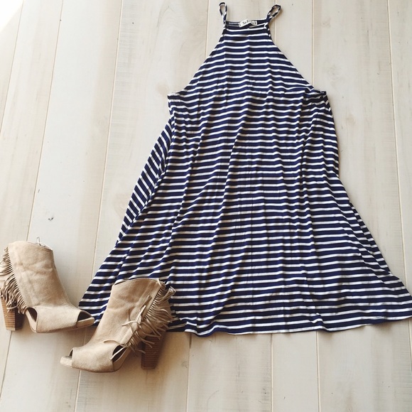 🎉10/25 HP ✨LAST ONE✨💖Fall Stripe Dress❗️Sold❗️ - Picture 2 of 3