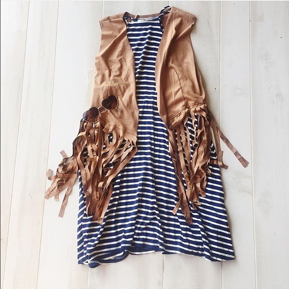 🎉10/25 HP ✨LAST ONE✨💖Fall Stripe Dress❗️Sold❗️ - Picture 3 of 3