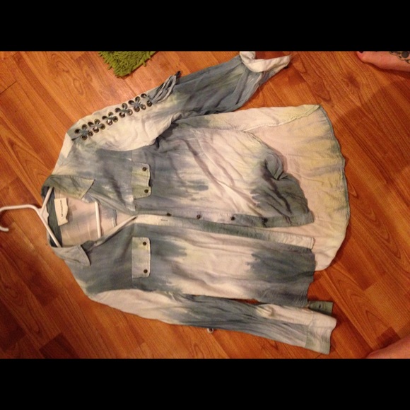 Tie dye super cute button up