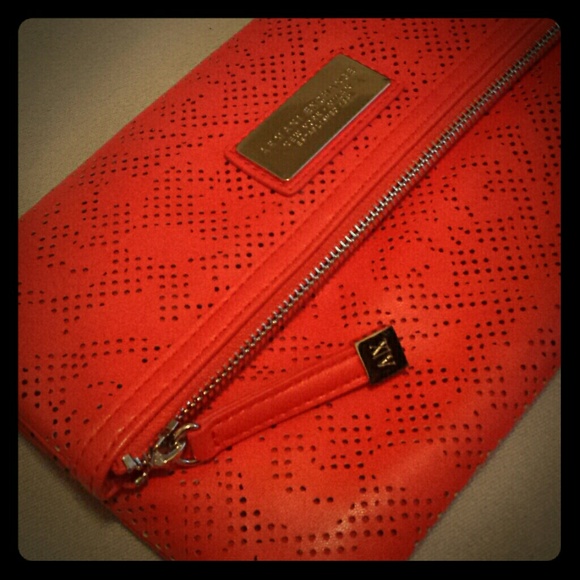 Red Laser-Cut Clutch