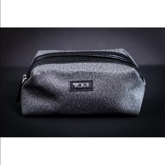 Tumi Cosmetic Bag / Case (Grey and Black)
