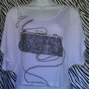 Jeweled Handbag Top