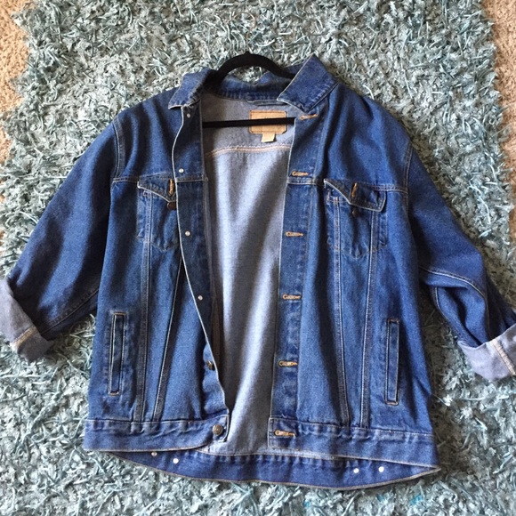 vintage oversized jean jacket