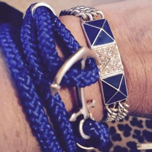 Cookie lee navy/gold bracelets