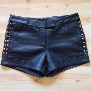 NWOT Faux Leather Studded Shorts NWOT Faux Leather Studded Shorts