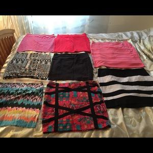 8 mini skirts