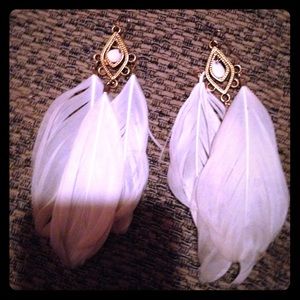 Feather earrings