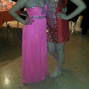 Hot pink turnabout dress