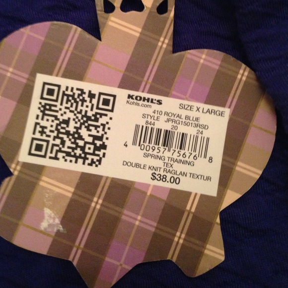 Vera wang purple 3/4 sleeve top - Picture 4 of 4