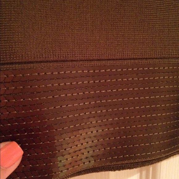 Olive green bandage mini skirt - Picture 2 of 2