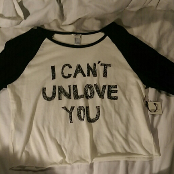 I Can't Unlove you crop top