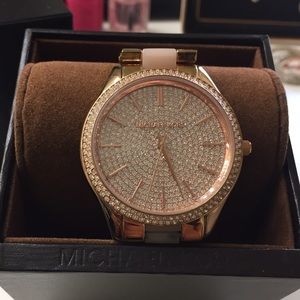 Michael Kors Slim Runway Sparkly Watch