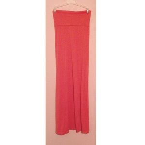 Coral maxi skirt