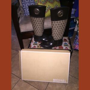 Micheal Kors Signature Rain Boots