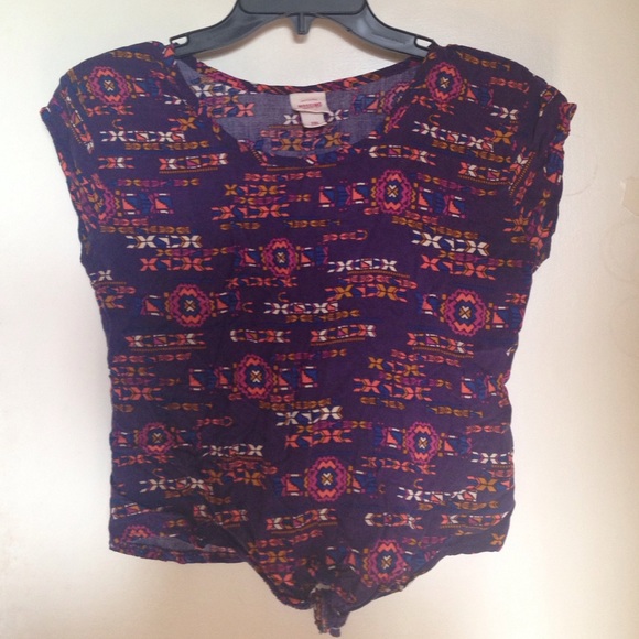 Purple Tribal Top - Picture 1 of 2