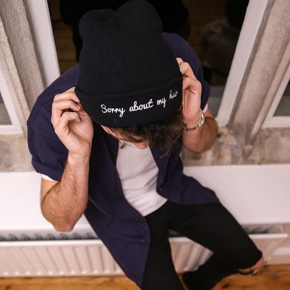 "Sorry About My Hair" Pointless Blog Beanie (rare)