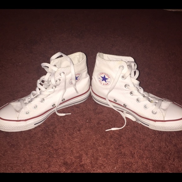 White Hightop Converse Sneakers (brand new)!