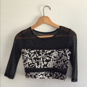UO sheer crop top