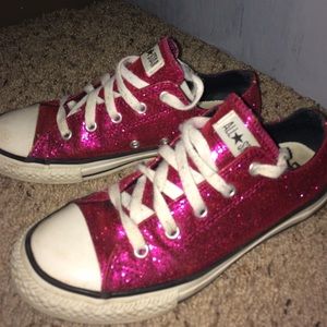 Sparkling Pink Converse 💗💗💗