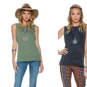 REDUCED! 10% off! Marble wash muscle tee bundle