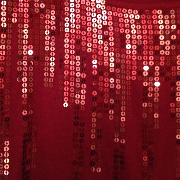 🌹Beautiful Holiday Sequin Top🌹 - Picture 2 of 2