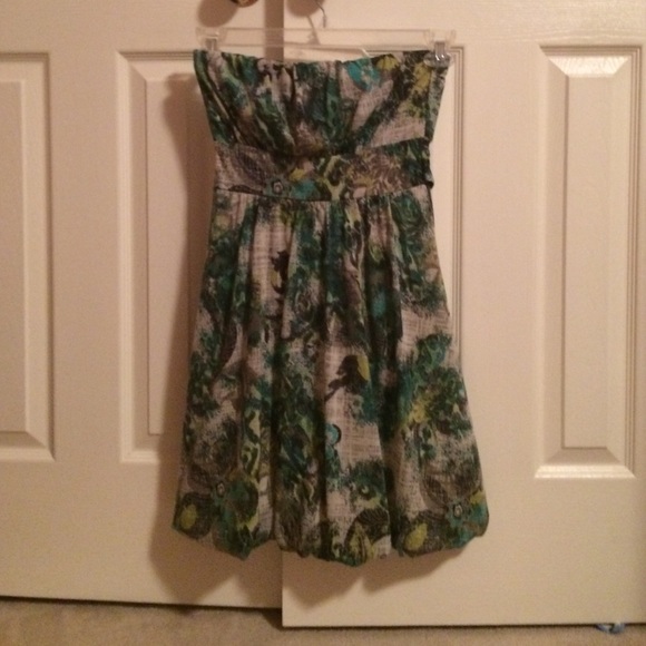 Green and Grey sun dress