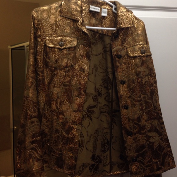 chico's gold jacket