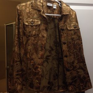 chico's gold jacket