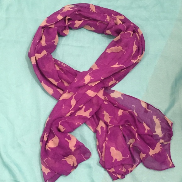 Purple Cat Scarf