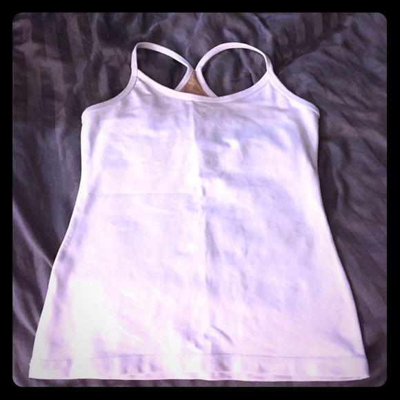 White Lululemon workout top size 4