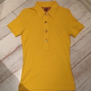 Authentic Tory Burch Yellow Polo - NWOT